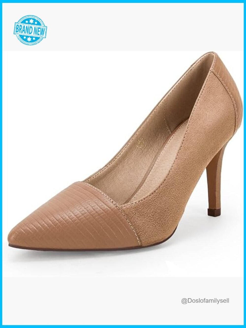 Stiletto High Heels Pointed Toe Slip On Work Dress Shoes Chic Comfort